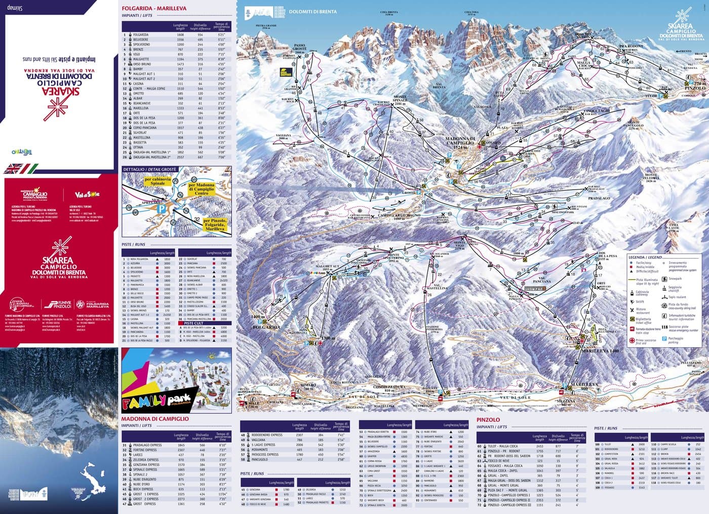 Madonna di Campiglio Trail Map